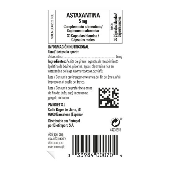 Solgar Astaxanthine5mg 30 Gélules