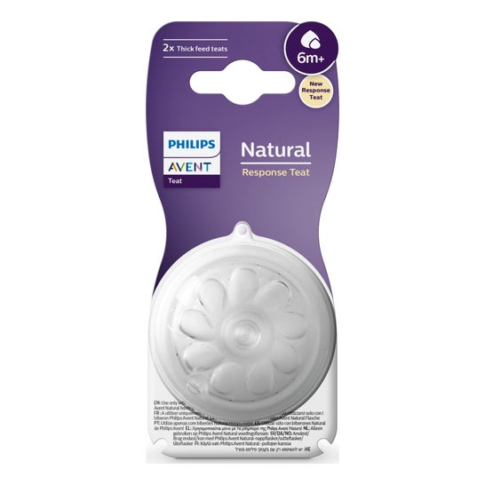 Philips Avent Tétine Natural Naissance Response +6M T6 2uts
