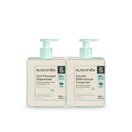 Suavinex Pack Lotion Hydratante 500ml + Gel Shampoing 500ml
