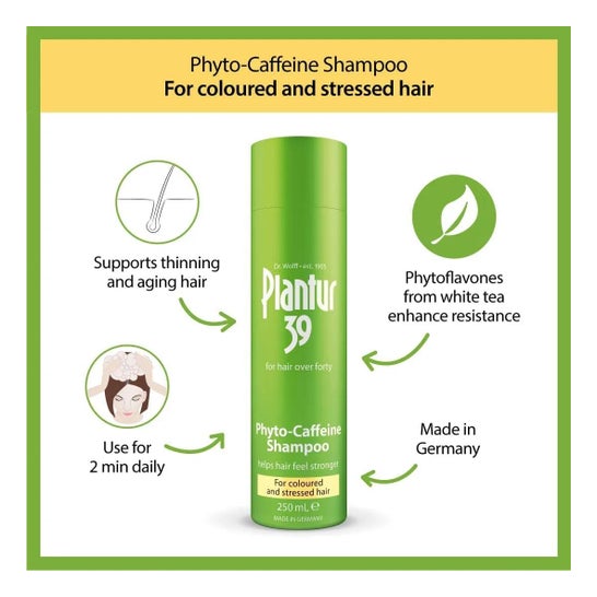Plantur39 Phyto-Caffeine Shampooing Cheveux Colorés 250ml