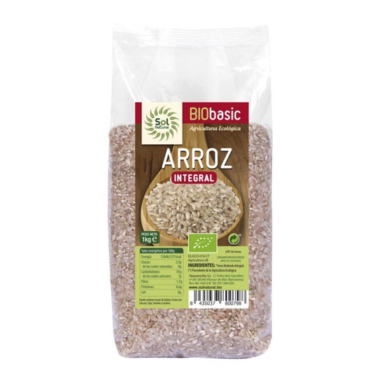 Solnatural Riz Complet Rond Bio 1000g