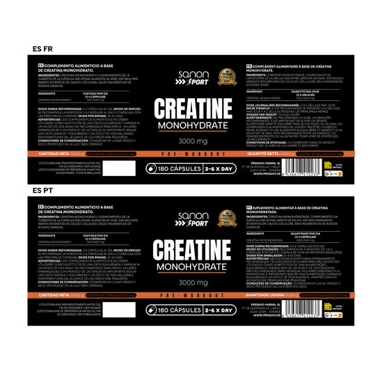 Sanon Sport Créatine 180 gélules