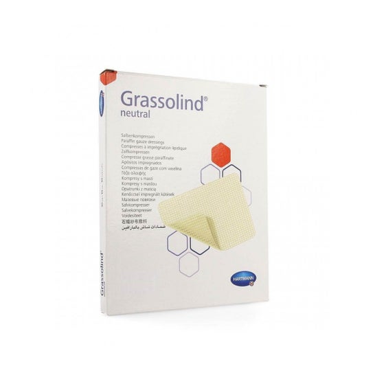 Grassolind Compresa con Vaselina 10x20cm 30uds