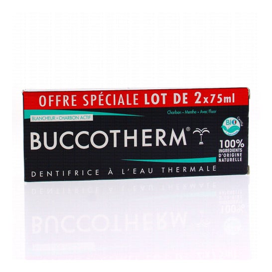 Buccotherm Pack Dentifrice Eau Thermale Bio 2x75ml