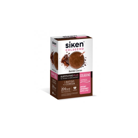 Siken Collagen Substituts Cocoa Milkshake 6 Enveloppes