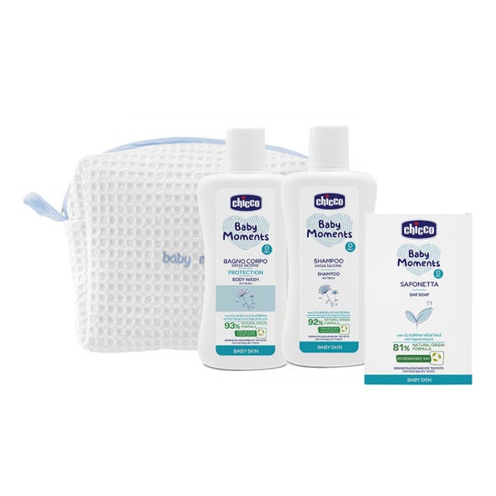 Chicco Pack Baby Moments Beauty Bag Bleu Clair