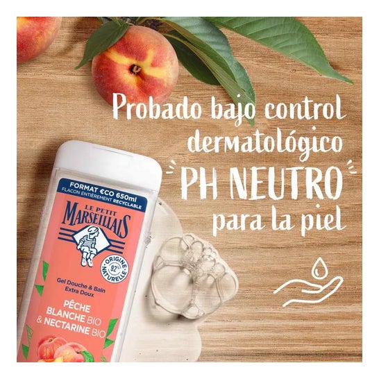 Le Petit Marseillais Gel Baño Melocotón y Albaricoque BIO 650ml Le Petit Marseillais Gel Baño Melocotón y Albaricoque BIO 650ml