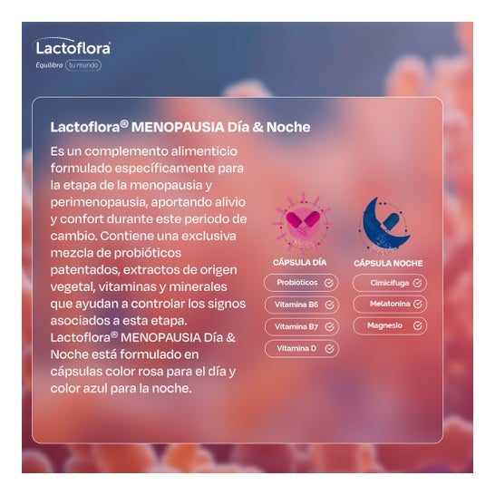 Lactoflora Menopausia Día & Noche 30+30 Cáps