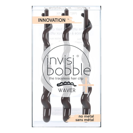 Invisibobble Clip Waver Plus Pretty Cabelo Castanho 3 Unidades