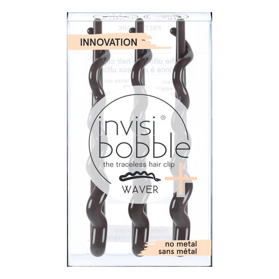 Invisibobble Clip Waver Plus Pretty Cabelo Castanho 3 Unidades