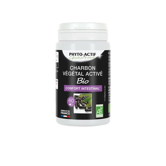 Phyto-Actif Charbon Végétal Activé Bio 60caps