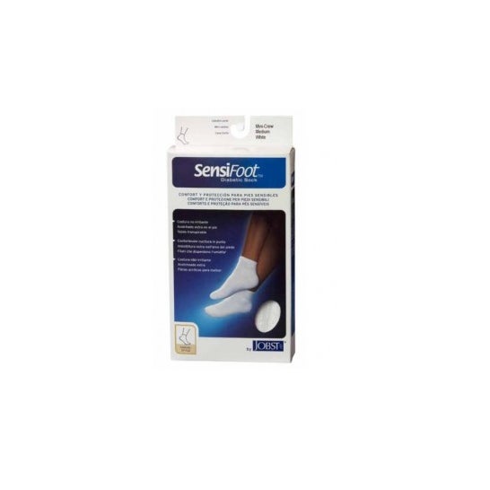 Chaussettes courtes blanches Sensifoot T-M 1ud
