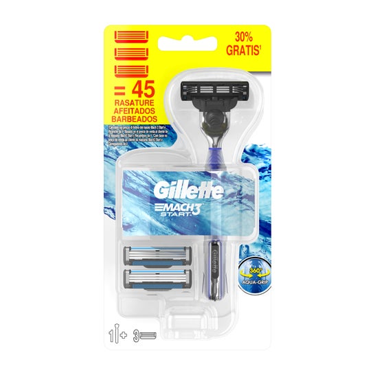 Gillette Mach3 Pack Rasuradora 3 Repuestos
