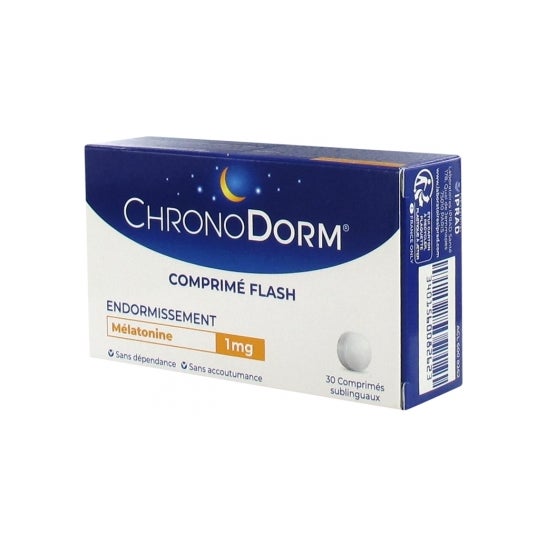 Iprad ChronoDorm Mélatonine Flash 1mg 30 comprimés