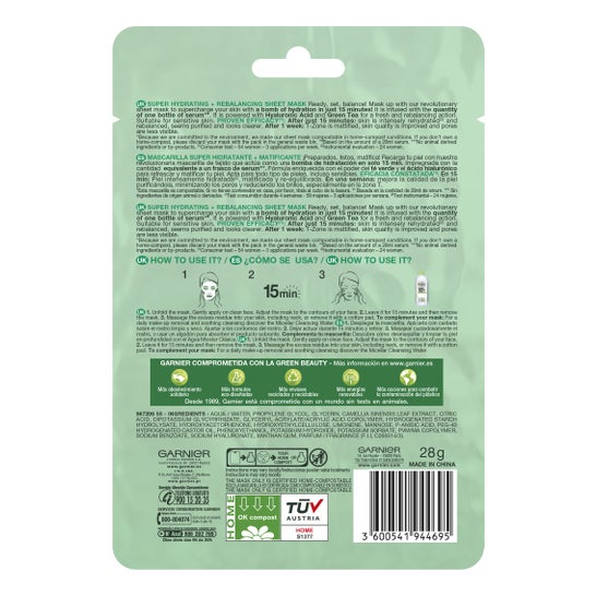 Garnier Skin Active Mascarilla Hydra Bomb 1ud