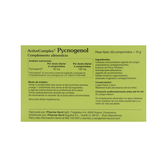 ActiveComplex® Pycnogenol 60 comprimés
