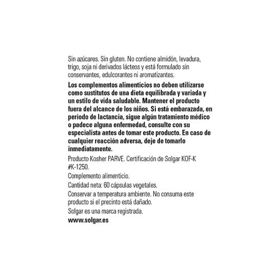 Solgar Resveratrol 60 gélules Végétales