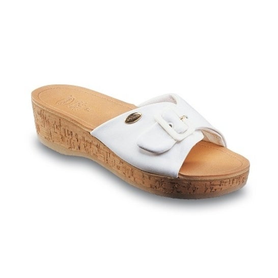 Scholl Wappy Mule Cuir Blanc Taille 42 1 Paire