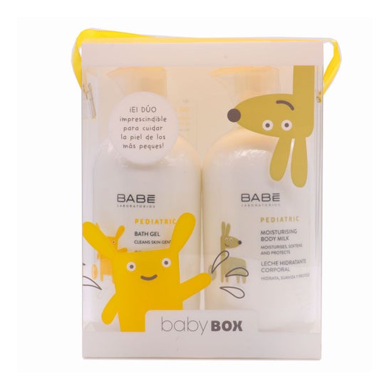 Babe Baby Box Pack Pédiatrique Gel Bain + Lait Hydratant