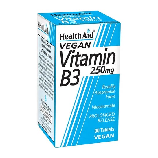 HealthAid Vitamine B3 (Niacinamide) 250mg 90comp HealthAid Vitamine B3 (Niacinamide) 250mg 90comp