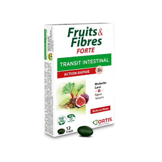 Ortis Fruit & Fiber Forte Intestinal Transit Fast Action 12 Comp