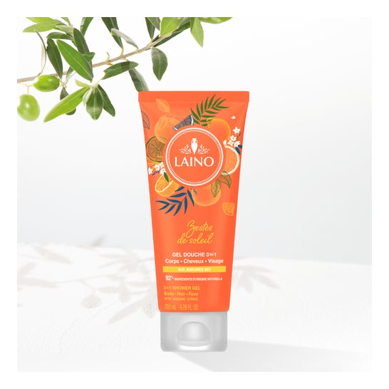 Laino Zeste De Soleil Gel Douche 3 En 1 Agrumes Bio 200ml