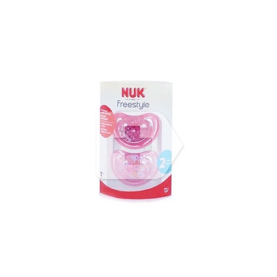 NUK Chupete Freestyle T2 silicona 2uds 2uds