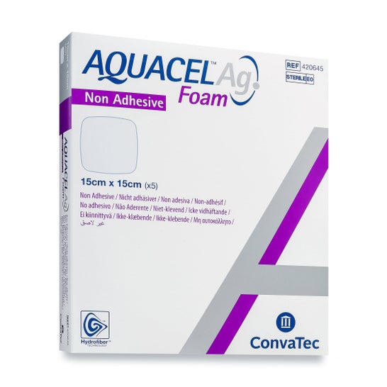 Aquacel Ag Foam Adhesive Dressing 10x10cm 10uts