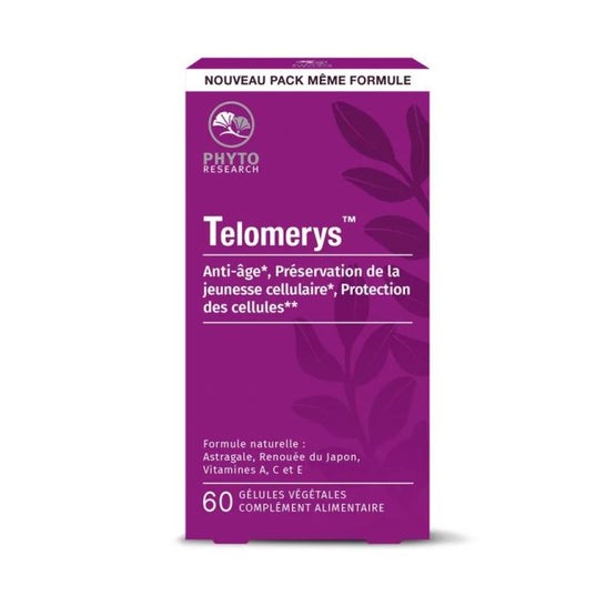 PhytoResearch Telomerys Anti-Âge 60 Gélules Végétales