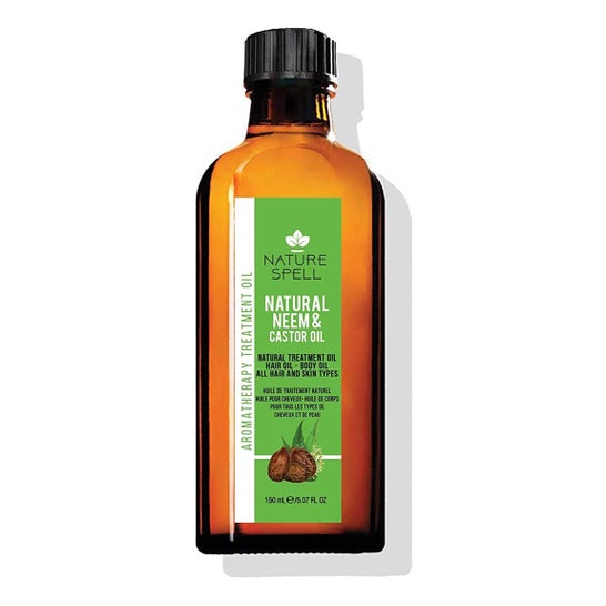 Nature Spell Huile Ricin Neem Corps Cheveux 150ml