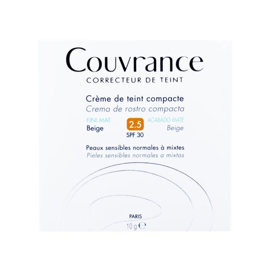 Avène Couvrance Crème De Teint Compacte Fini Mat Beige 10g
