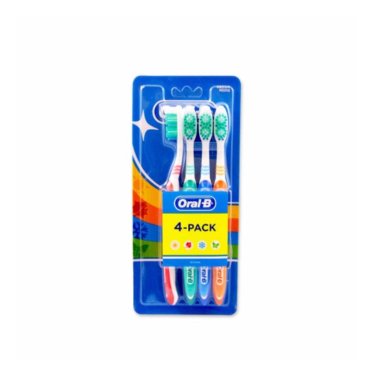 Oral-B Pack Brosses à Dents 123 Shiny Clean 4uts