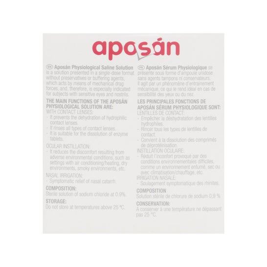 Aposán Sérum Physiologique 30 x 5 ml