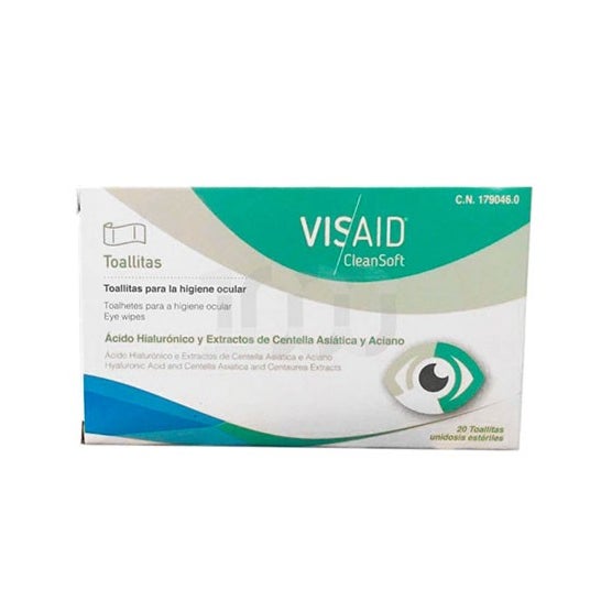 Lingettes ophtalmiques stériles Visaid Clean Soft Soft 20 Unités
