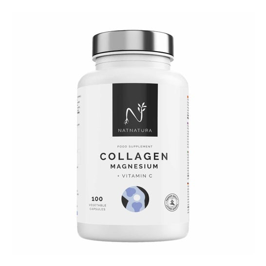 Natnatura Colágeno Con Magnesio + Vitamina C. 100 Cápsulas Veg