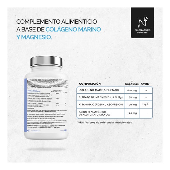 Natnatura Collagène Magnésium Vitamine C 100 Gélules
