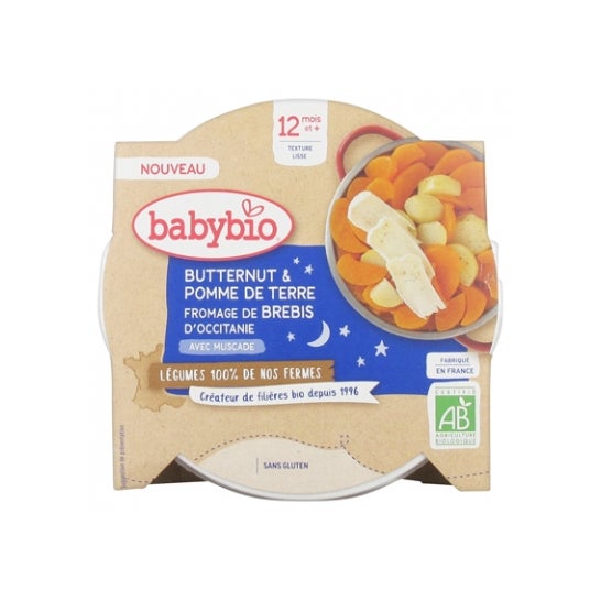 BabyBio Bonne Nuit Pomme de Terre et Fromage de Chèvre 230g