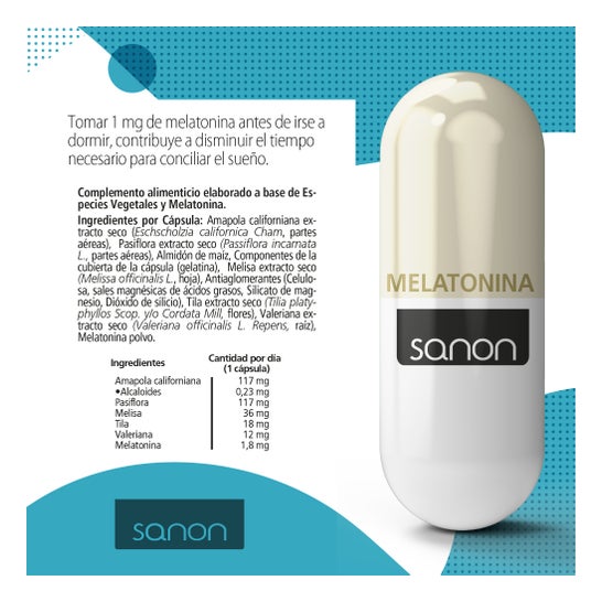 Sanon Mélatonine 545mg 60caps