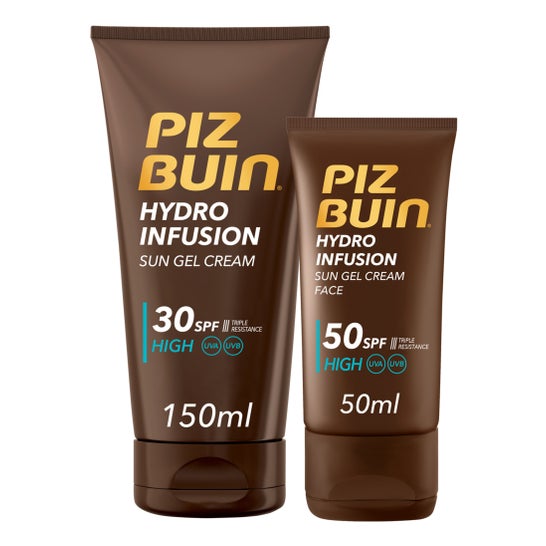 Piz Buin Pack Hydro Fusion Gel Crème Crema Visage 50+ 50ml + Gel Crème Crema