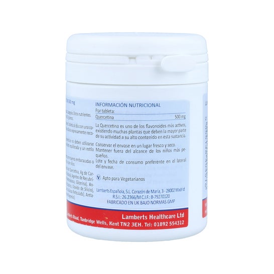 Lamberts Quercitin 500mg 60 Comp 60 Comp