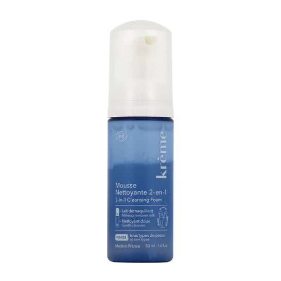 Krème Mousse Nettoyante 2 En 1 Voyage Visage 50 ml