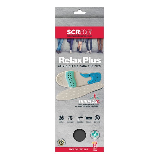 SCR Foot Relax Plus Semelles Intérieures Découpées T-XL 41-47 1 paire