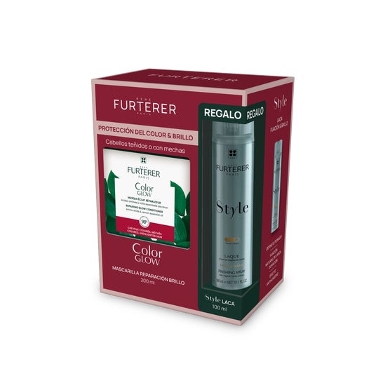René Furterer Pack Color Glow Masque Réparation Éclat 200 ml + Style Laque 100 ml