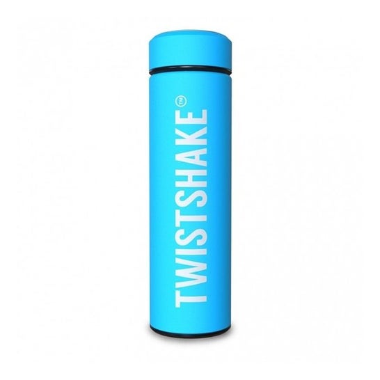 Gobelet avec paille Twistshake +6 m Bleu 360 ml【ACHETER MAINTENANT】
