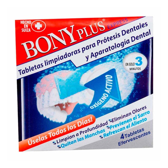 Bonyplus Express Tabletas para Prótesis Dentales 4uds