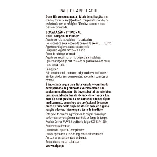 Solgar Super Concentré Soja 60Comp