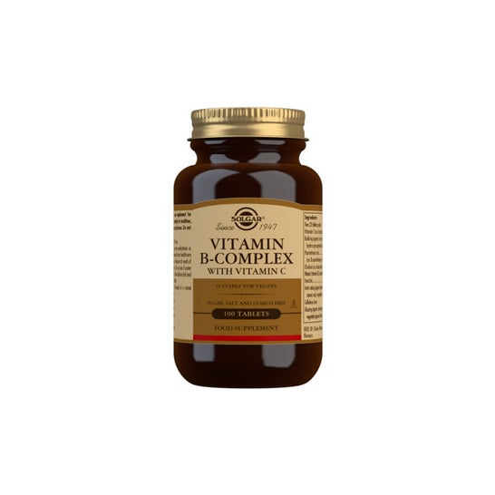 Solgar Vitamin B-Complex Avec Vitamine C 100 Comprimés