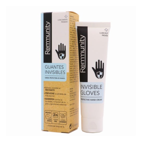 Remmunity Invisible Gloves Crème protectrice pour les mains 100ml