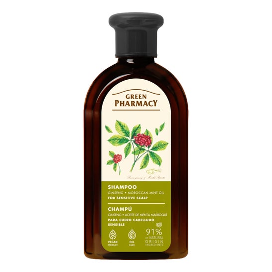 Green Pharmacy Shampooing Ginseng Menthe Marocaine 350 ml