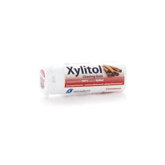 MIRADENT CHEWING GUM XYLITOL CANELLE SANS SUCRE (30)